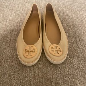 Tory Burch Cream Ballet Flats